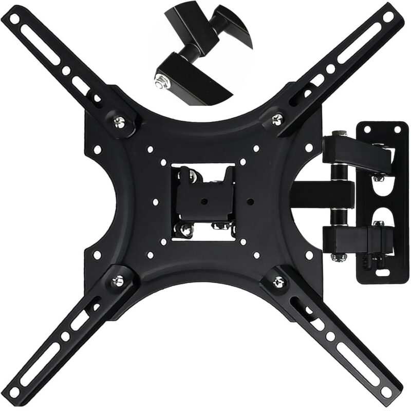 Soporte TV LED Pared Brazo Móvil Articulado 14 a 55 Monitor - Color Negro Descripción: Lleva tu experiencia visual al siguiente nivel con el Soporte TV LED Pared Brazo Móvil Articulado 14 a 55 Monitor. Compatible con pantallas de entre 14" y 55", este soporte robusto y versátil es ideal para todo tipo de televisores: curvas, LCD, LED, planas y plasma. Su diseño articulado te ofrece la flexibilidad para ajustar la pantalla a la perfección, proporcionándote una visualización óptima desde cualquier ángulo.