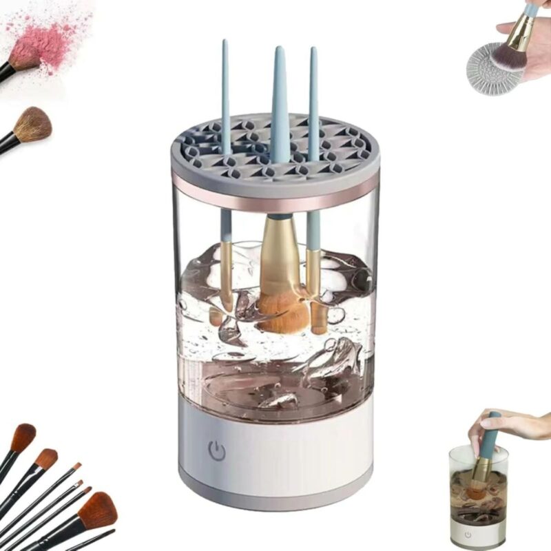 Limpiador De Brochas Maquillaje Pincel Eléctrico Usb Pinceles